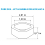 Bazén vírivý nafukovací Pure Spa - Jet & Bubble Deluxe HWS - Intex 28458EX