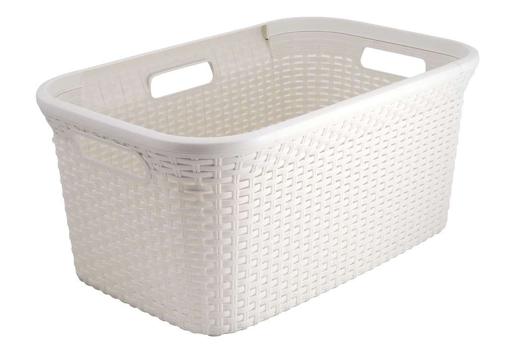 Kôš na bielizeň Curver Style 45L krémovo biely