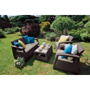 CORFU set - hnědý + šedohnědé podušky