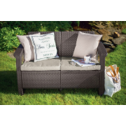 CORFU LOVE SEAT - hnědá