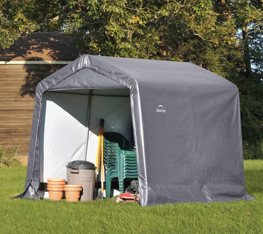 Shelterlogic plachtový garážový prístrešok 240 x 240 x 240 cm, šedá farba SL70423