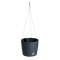 Kvetináč Prosperplast RATO ROUND W 25,6 cm závěsný antracit
