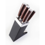Sada nožov G21 Gourmet Dynamic 5 ks + černo-nerezový blok