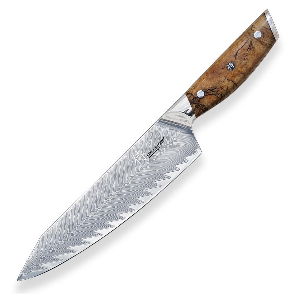 Nôž Dellinger kuchařský Brown Chef Kiritsuke 205 mm Resin Future