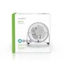 Ventilátor Nedis FNDK1WT10 stolní USB 10 cm, 2,5W, kovový, bílá