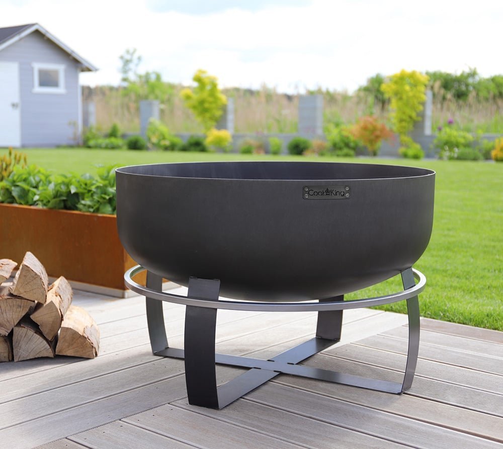 CookKing Viking Ø 80 x 50 cm oceľové ohnisko , čierne
