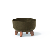 Květináč GRACIA LOW ECO WOOD 28,5 cm - barva: káva ECO
