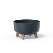 Květináč GRACIA LOW ECO WOOD 28,5 cm - barva:  antracit ECO