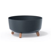 Květináč GRACIA LOW ECO WOOD 38 cm - barva: antracit ECO