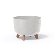 Květináč GRACIA STANDARD ECO WOOD 20 cm - barva: bílá ECO