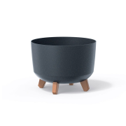 Květináč GRACIA STANDARD ECO WOOD 33,9 cm - barva: antracit ECO