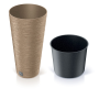 Květináč FURU SLIM ECO WOOD 30 cm - barva: naturo ECO