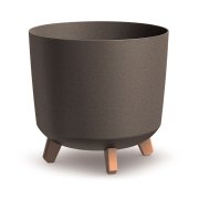 Květináč GRACIA TUBUS ECO WOOD 29,8 cm - barva: káva ECO