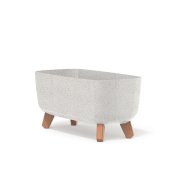 Květináč GRACIA CASE ECO WOOD 39 cm - barva: bílá ECO