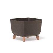 Květináč GRACIA SQUARE ECO WOOD 29 cm - barva: káva ECO
