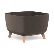 Květináč GRACIA SQUARE ECO WOOD 39 cm - barva: káva ECO