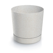 Květináč TUBO P ECO WOOD 10,8 cm - barva: bílá ECO