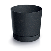 Květináč TUBO P ECO WOOD 10,8 cm - barva: antracit ECO