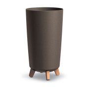 Květináč GRACIA TUBUS SLIM ECO WOOD 23,9 cm - barva: káva ECO