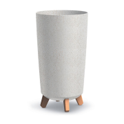 Květináč GRACIA TUBUS SLIM ECO WOOD 23,9 cm - barva: bílá ECO