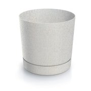 Květináč TUBO P ECO WOOD 29,2 cm - barva: bílá ECO