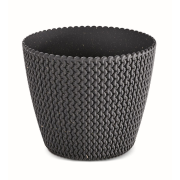 Květináč SPLOFY ECO WOOD 18,7 cm - barva:  antracit ECO