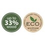Květináč RYFO ECO WOOD 19,5 cm - barva: bílá ECO
