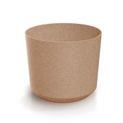 Květináč TUBO ECO WOOD 12,8 cm -barva: naturo ECO