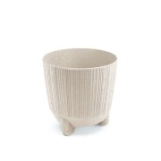 Květináč RYFO N ECO WOOD 14,5 cm - barva bílá ECO