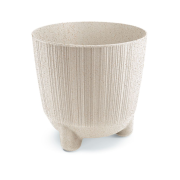 Květináč RYFO N ECO WOOD 19,5 cm - barva: bílá ECO