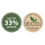 Květináč SANDY ROUND ECO WOOD 15,8 cm - barva: zelená ECO