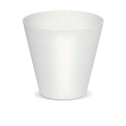 Květináč TUBUS ECO WOOD 20 cm - barva: bílá ECO
