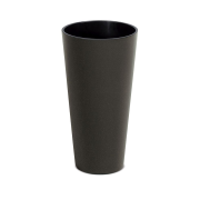 Květináč TUBUS SLIM ECO WOOD 25 cm - barva: káva ECO