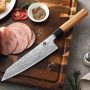 Nôž Dellinger Chef / Kiritsuke 8,5" Buffalo Olive Octagon 215 mm