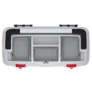 Kufr na nářadí s kov. držadlem OPTIMA 586x296x305 mm - barva: šedá
