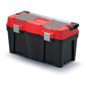 Plastový kufr na nářadí APTOP PLUS 598x286x327 mm - barva: červená