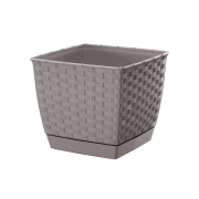 Květináč hranatý RATOLLA SQUARE 25 cm - barva: mocca