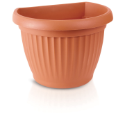 Květináč na zeď TERRA 18 cm - barva: terakota