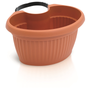 Květináč na okap TERRA 15,8 cm - barva: terakota