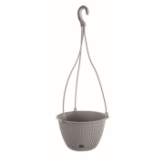 Květináč závěsný SPLOFY ROUND W 23 cm - barva: šedý kámen