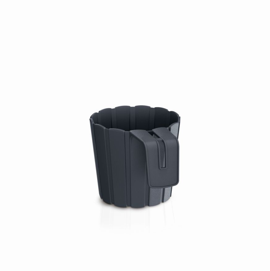Kvetináč závesný BOARDEE HOOK 14,4 cm - farba: antracit