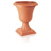 Květináč vysoký ATENA + NOHA 33 cm - barva: terakota