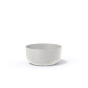 Květináč GRACIA LOW ECO WOOD 23,8 cm - barva:  bílá