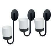 Sada tří květináčů na zeď 2+1 BLOOMIE HANGER SET - barva: bílá
