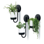 Sada tří květináčů na zeď 2+1 BLOOMIE HANGER SET - barva: bílá