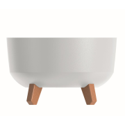 Květináč GRACIA LOW 38 cm - barva: bílá