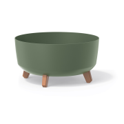 Květináč GRACIA LOW 38 cm - barva: zemitě zelená
