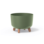 Květináč GRACIA STANDARD 28,5 cm - barva: zemitě zelená