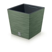 Květináč FURU SQUARE LOW 24 cm - barva: zemitě zelená