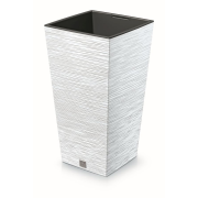 Květináč FURU SQUARE 39,5 cm - barva: bílá